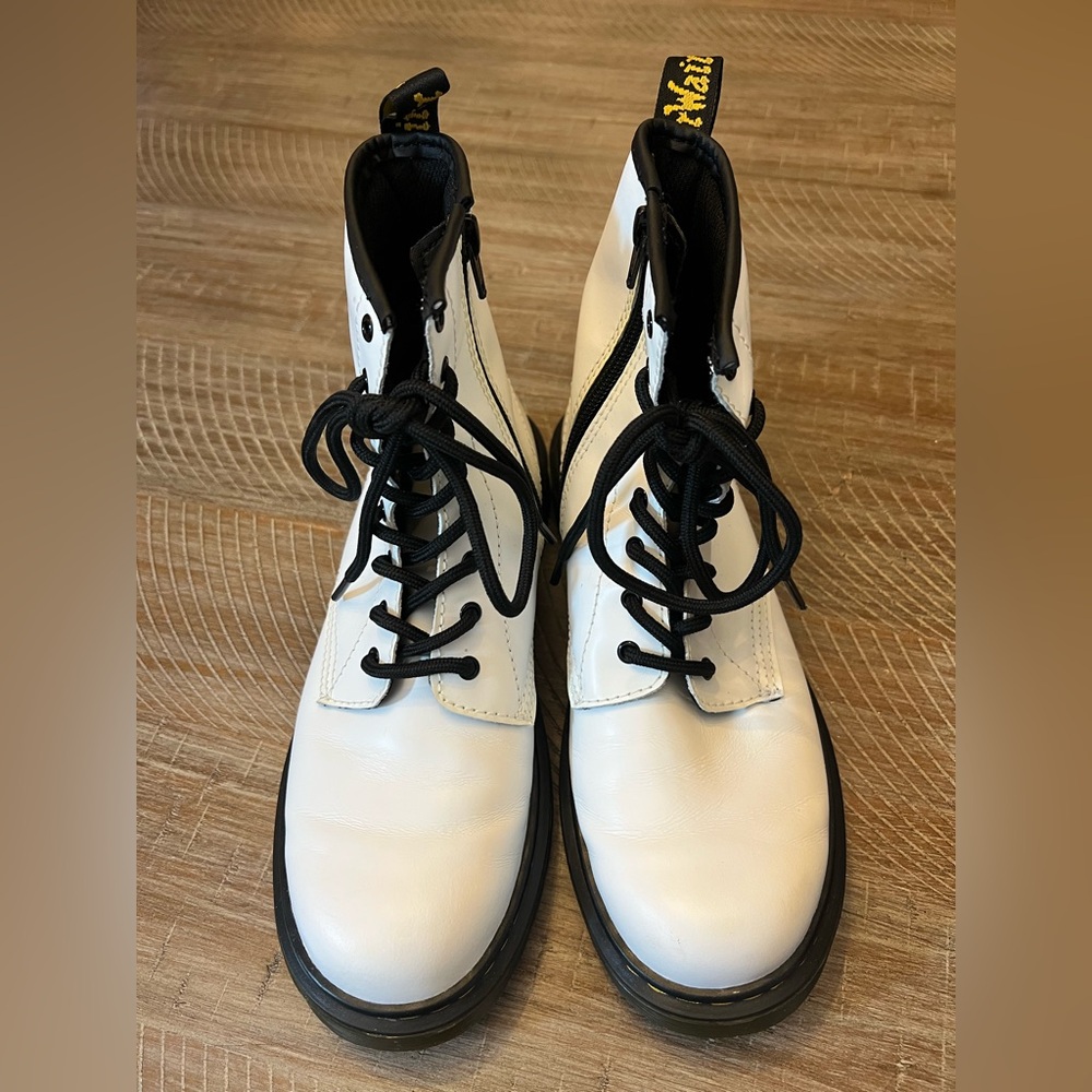Dr. Martens White Combat Boots